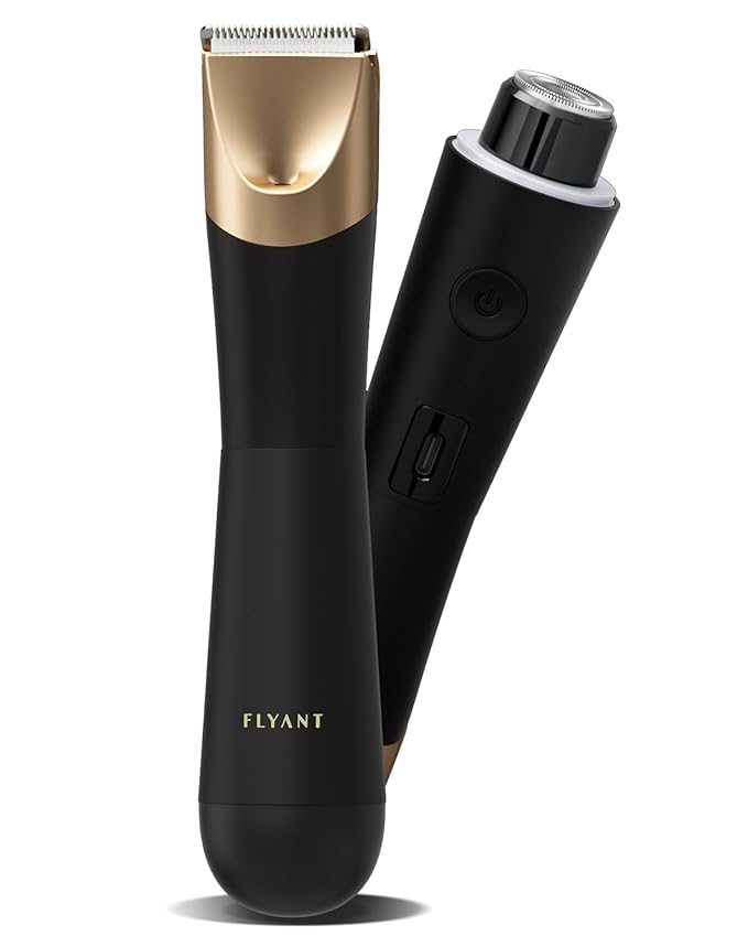 Bikini Trimmer for Women, Flyant 2 in 1 Electric Shaver for Women, Pubic Hair by FlyantBeauty