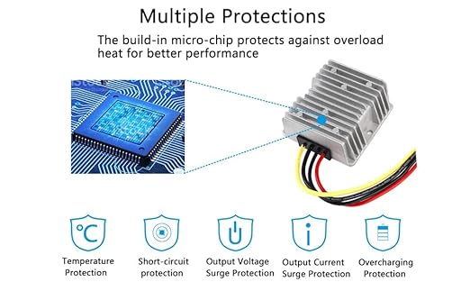 DC 12V to 24V 10A 240W Boost Converter, Waterproof Voltage Regulator Power - Image 5