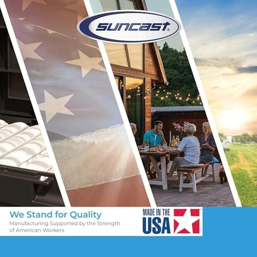 suncast 22 cu ft, vertical storage shed, pad-lockable, view 10