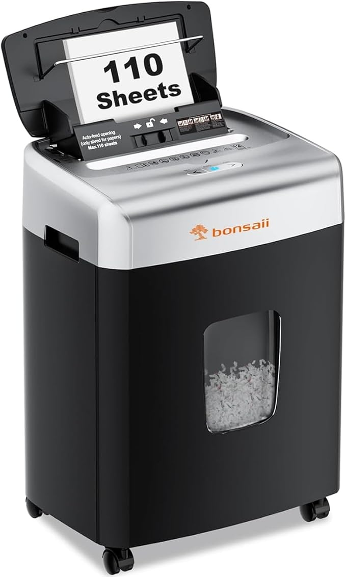Bonsaii Heavy-Duty Paper Shredder by bonsaii