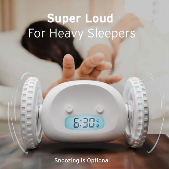 CLOCKY Alarm Clock on Wheels – Loud Rolling Alarm Clock - Image 6