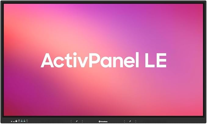 Promethean ActivPanel LE 65” High Specification Digital Whiteboard, 4K UHD by Promethean