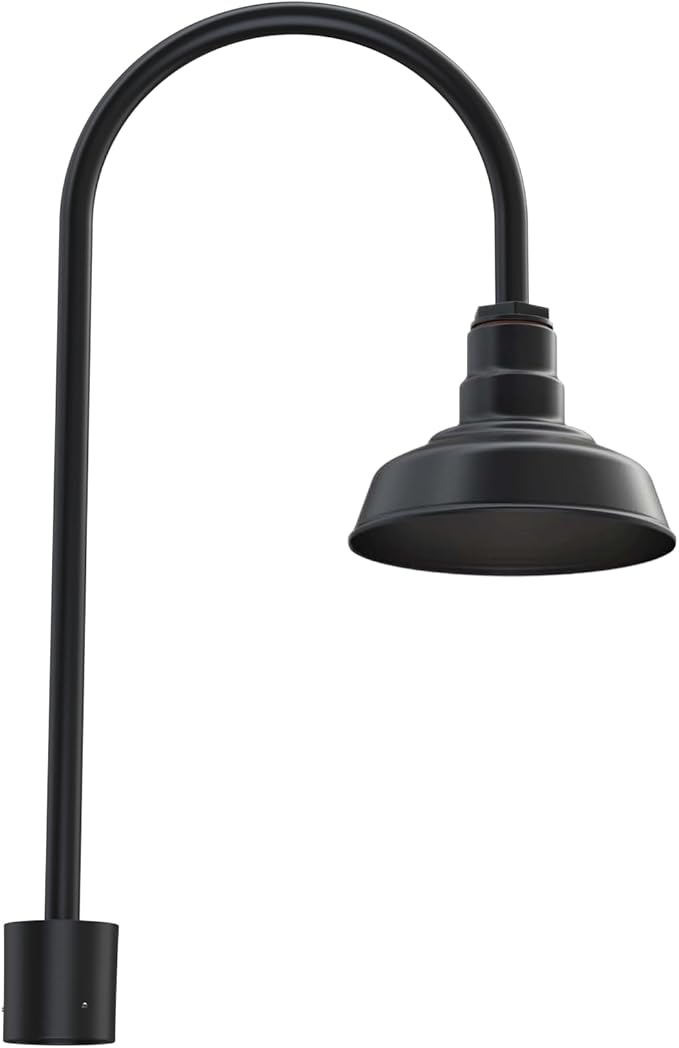 Steel Lighting Co. Hawthorne Light | Outdoor Pole Top Mounted | 8" Dome | by SteelLightingCo