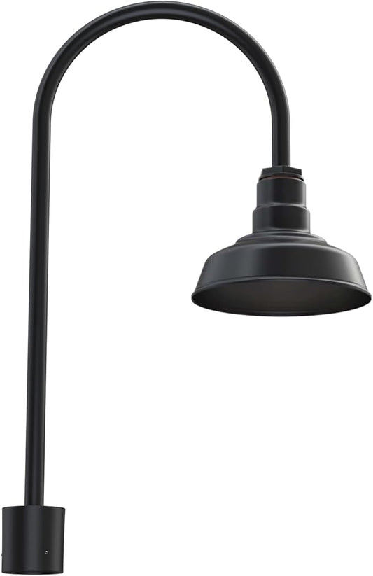 Steel Lighting Co. Hawthorne Light | Outdoor Pole Top Mounted | 8" Dome | by SteelLightingCo
