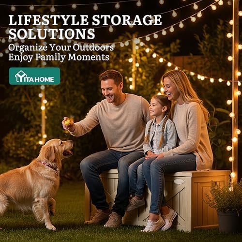 yitahome 150 gallon large deck box with x-shaped, package contents