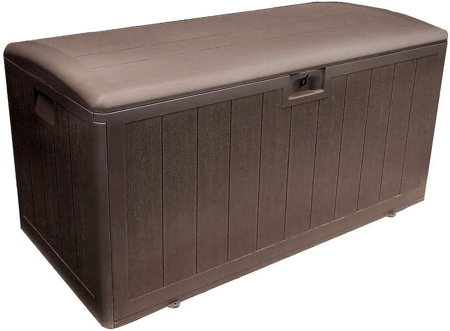 plastic development group outdoor deck box, soft close, main product view