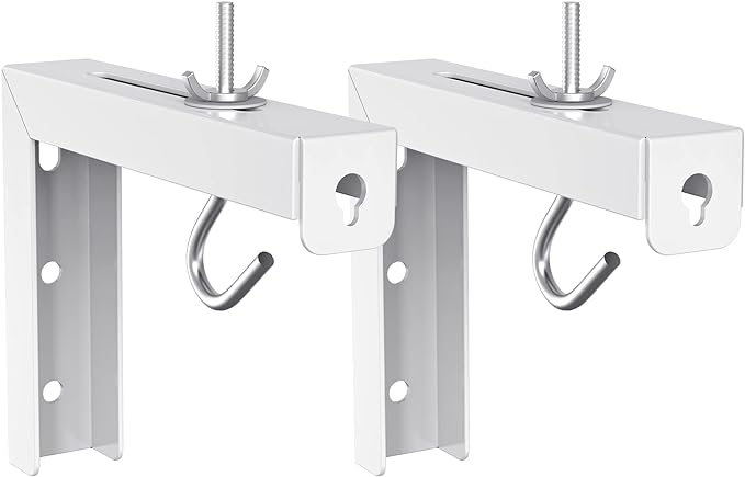 WALI Universal Projector Screen Ceiling Mount, Wall Hanging Mount L-Brackets by WALI