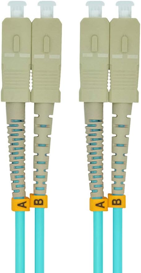 Jeirdus 3Meters 10ft SC Duplex 50/125 10G OM3 Multi-Mode Fiber Optic Cable - Image 2