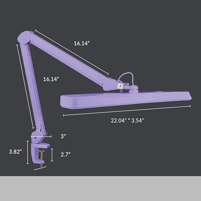 Neatfi XL 2, 500 Lumens LED Task Lamp, 22 Inches Wide, Eye-Caring, Desk Light - Image 7