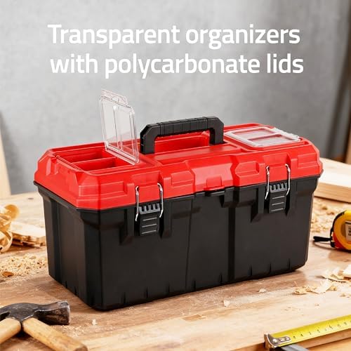 tools box, deep lockable toolbox, 21.73 * 10.87, package contents