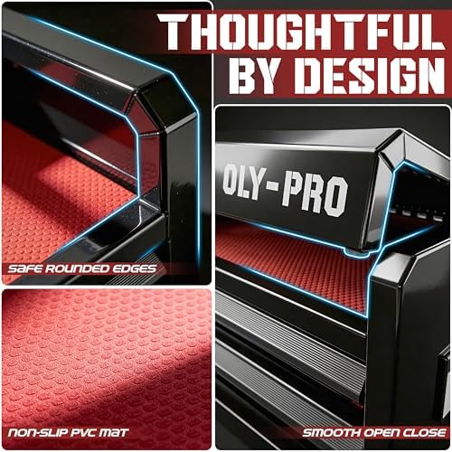 mini toolbox with 2 drawers and top storage, package contents