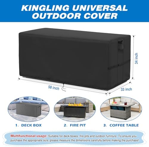 kingling deck box covers for keter xxl 230 shown in use