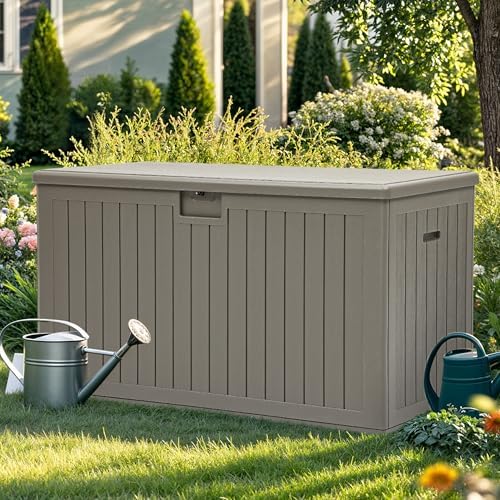 yitahome 220 gallon extra large deck box, view 9