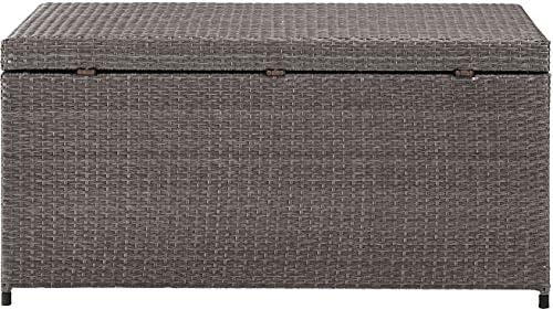 crosley furniture palm harbor outdoor storage box, side view