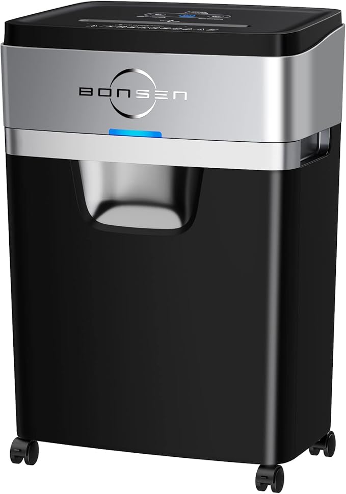 BONSEN Paper Shredder, 20-Sheet 60 Mins Nonstop Heavy Duty Paper Shredder by BONSEN