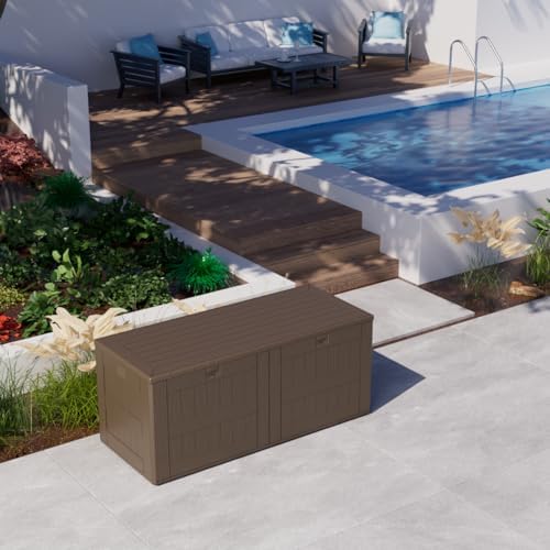 180 pro gallon waterproof outdoor storage bin resin, close-up detail