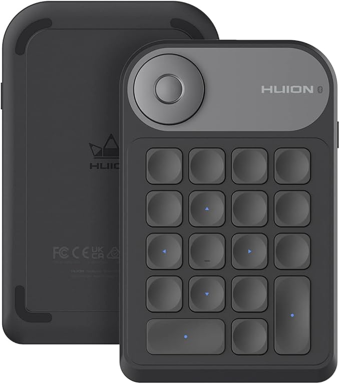 HUION Keydial Mini Bluetooth Programmable Keypad by Huion