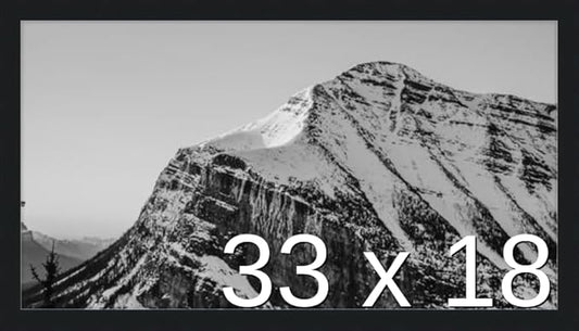 Frame It Easy 33 x 18 Black Wood Frame by FrameItEasy