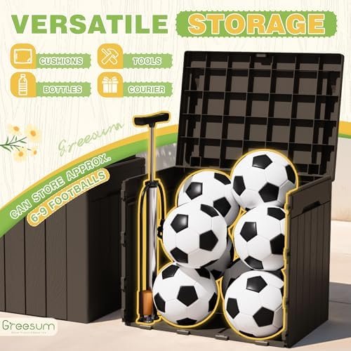 greesum 31 gallon deck box for outside, all, package contents