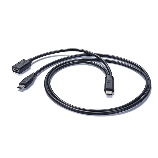 Yinziha Type C Male to Type C Male and Female Charging Cable Sound Card - Image 4