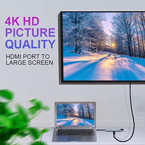 USB C HUB, 8 in 1 USB C Adapter - Image 4