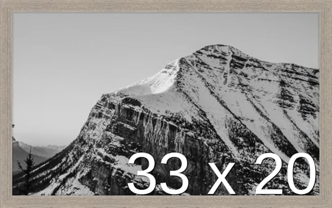 Frame It Easy 33 x 20 Rustic Gray Wood Frame by FrameItEasy