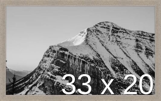Frame It Easy 33 x 20 Rustic Gray Wood Frame by FrameItEasy