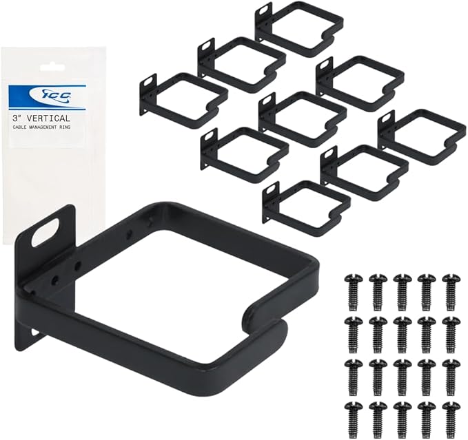 ICC 3” Metal Cable Management Ring, Rack or Wall Mount by ICC