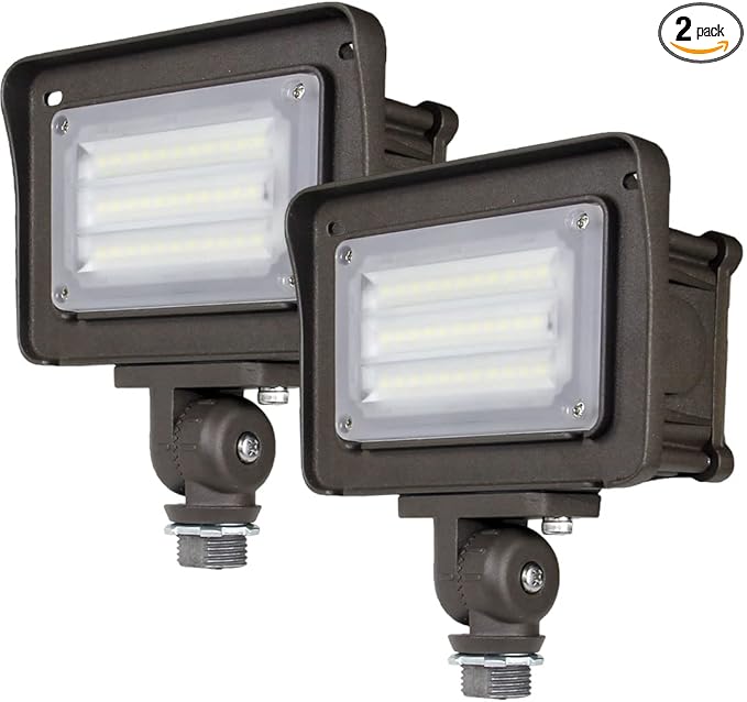 Dakason 30W LED Flood Light Outdoor, Dusk-to-Dawn Photocell 180° Adjustable by DAKASON
