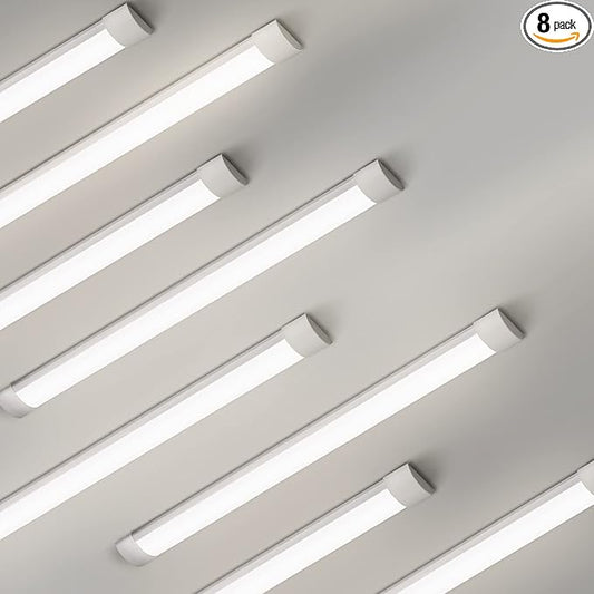 colmeguna 8 Packs 4FT LED Batten Light, Ultra-Thin Slim Ceiling Surface Mounted by colmeguna