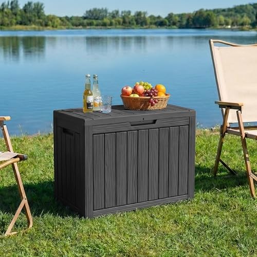 patiozen 60 gallon outdoor storage box, waterproof patio, package contents
