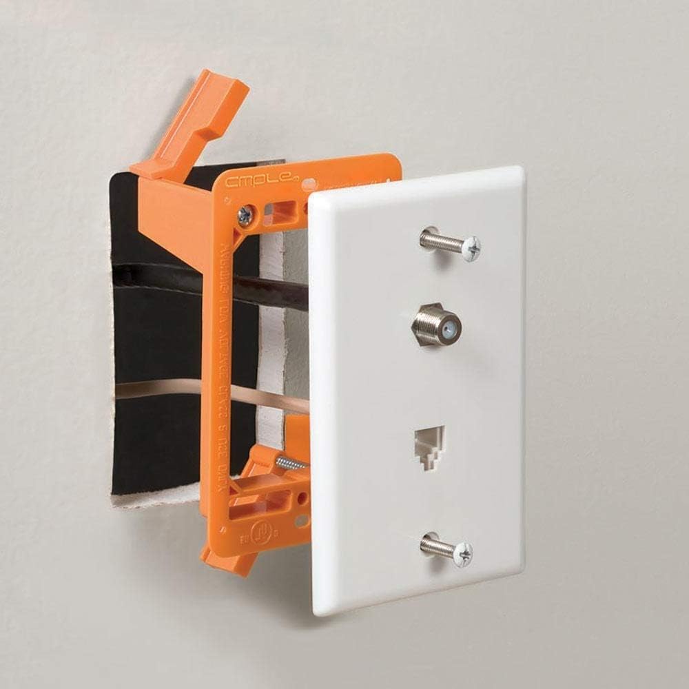 Low Voltage Mounting Bracket 2 Gang Multipurpose Drywall Mounting Wall Plate Bracket – Dual Gang