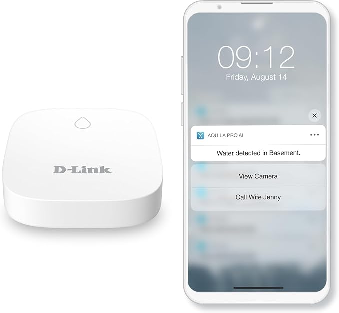 D-Link Add-on Remote Battery-Powered Water Leak Sensing Pod, Long-Range - Image 8