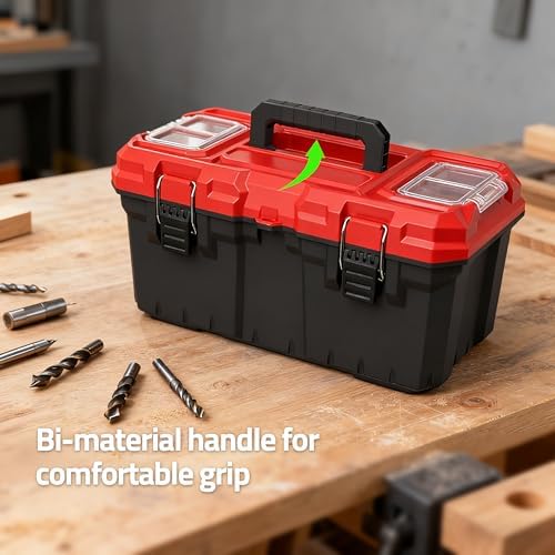 tools box, deep lockable toolbox, 21.73 * 10.87, close-up detail