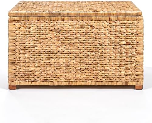 happimess hpm9005a anada wicker weave 30" storage trunk, view 9