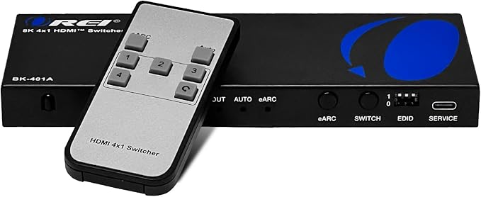 OREI 8K eARC HDMI 2.1 Switch 4x1, Switcher by OREI
