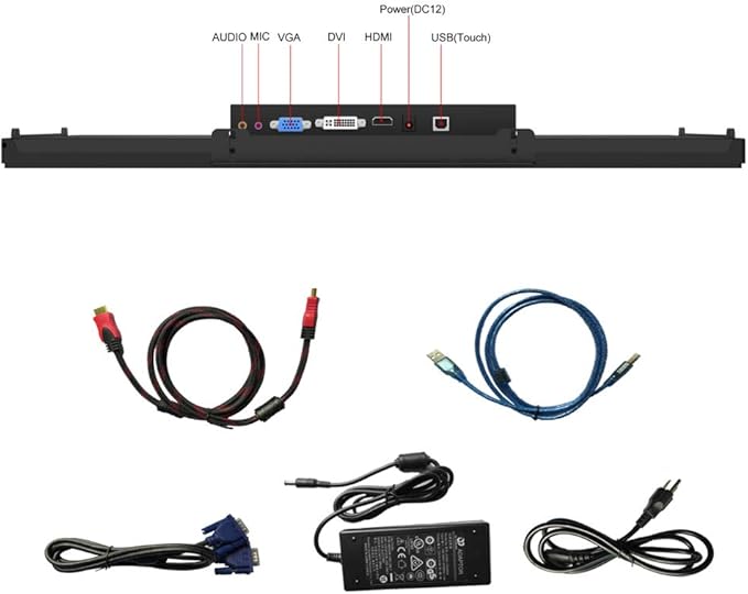 GreenTouch 18.5 Industrial Touch Monitor Open Frame, HDMI/VGA/DVI Interface - Image 3