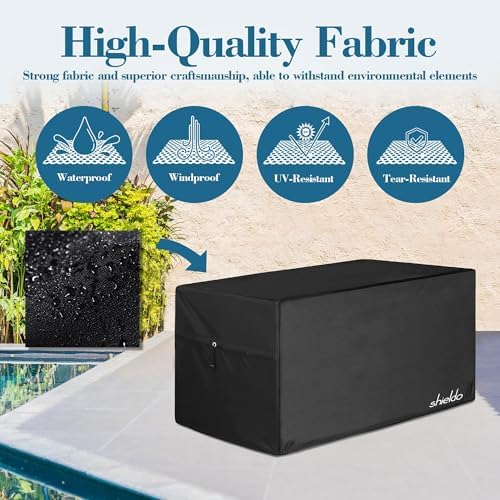 deck box cover, waterproof 600d oxford, 62 x, close-up detail
