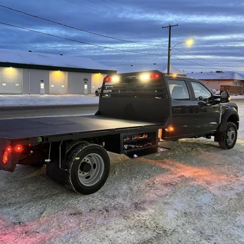 48 inch steel black underbody truck tool box, side view