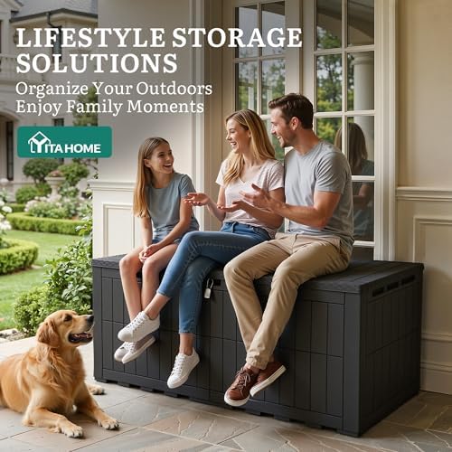 yitahome 200 gallon large outdoor storage box xl, package contents