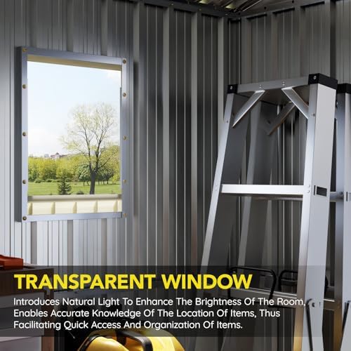 8 ft storage shed with floor frame for, package contents