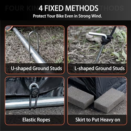 bike storage shed 5.25x7.2ft motorcycle tent 420d oxford, package contents