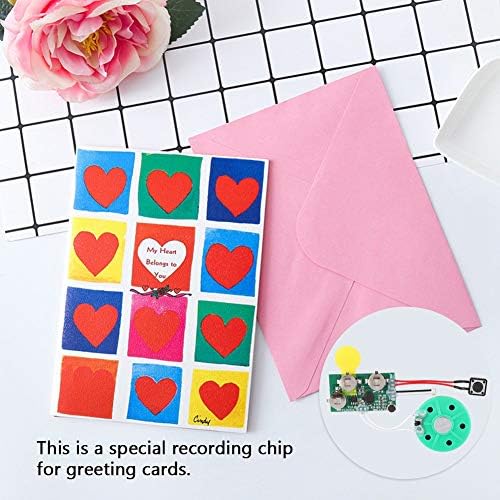 fosa DIY Greeting Card Chip, 60 Seconds Music Sound Audio Voice Recording - Image 3