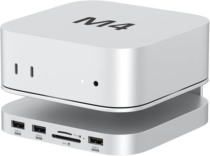 Akyyajaure Mac mini Hub: 9 in 1 Aluminum Stand & Dock - Image 9