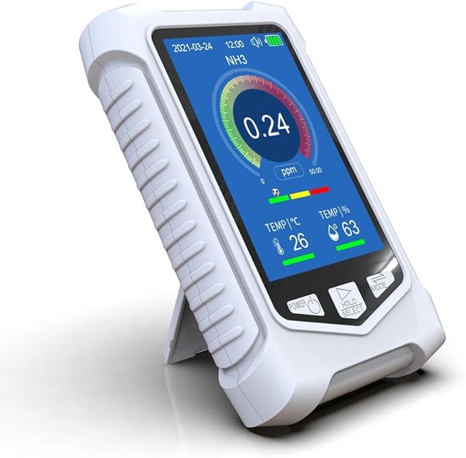 NH3 Meter Ammonia Air Quality Monitor Portable Ammonia Gas Detector Handheld - Image 3