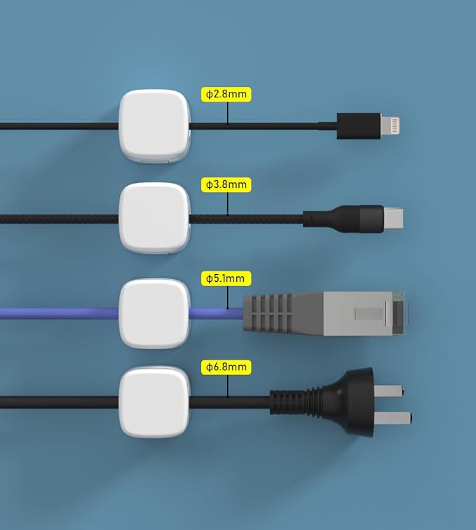 Magnetic Cable Clips, Adjustable Cord Holder Management, Adhesive Wire Keeper - Image 9
