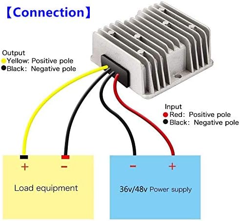 QJFCare Waterproof DC Buck Converter Voltage Regulator 36V 48V Step Down to 12V - Image 6