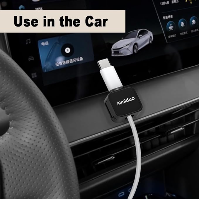 Magnetic Cable Clips Cord Organizer Holder, Adhesive Phone Cable Wire Charger - Image 5
