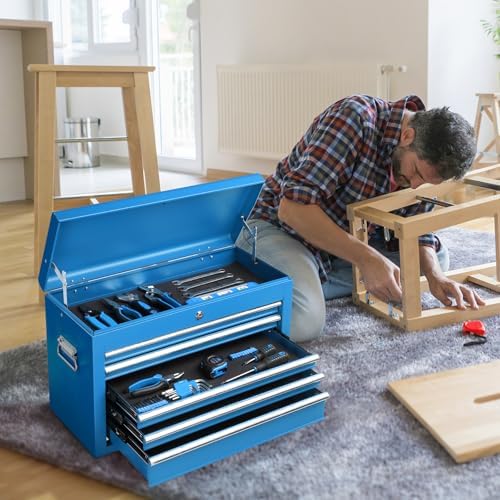 winado 24" portable tool box, 5 drawer tool shown in use