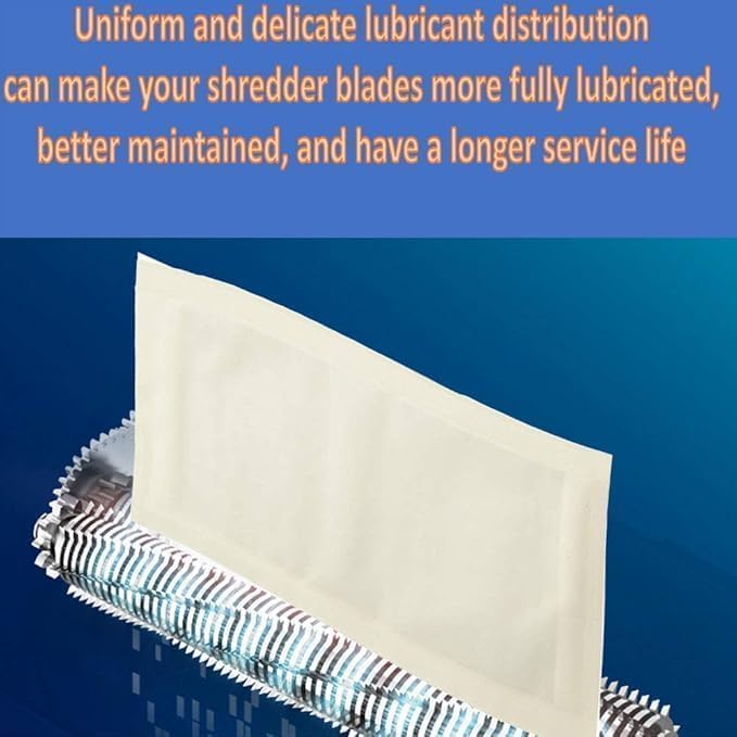 Shredder Lubricant Sheets – Pack of 20/25/30 Dry Oil-Free Waterproof Sheets – - Image 2